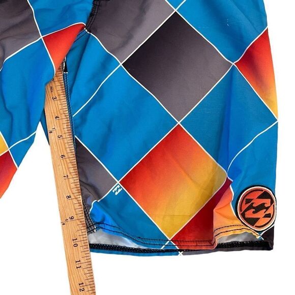Billabong Mens Boardshorts Platinum Quad Stretch Colourblock Size 32 - Picture 7 of 8